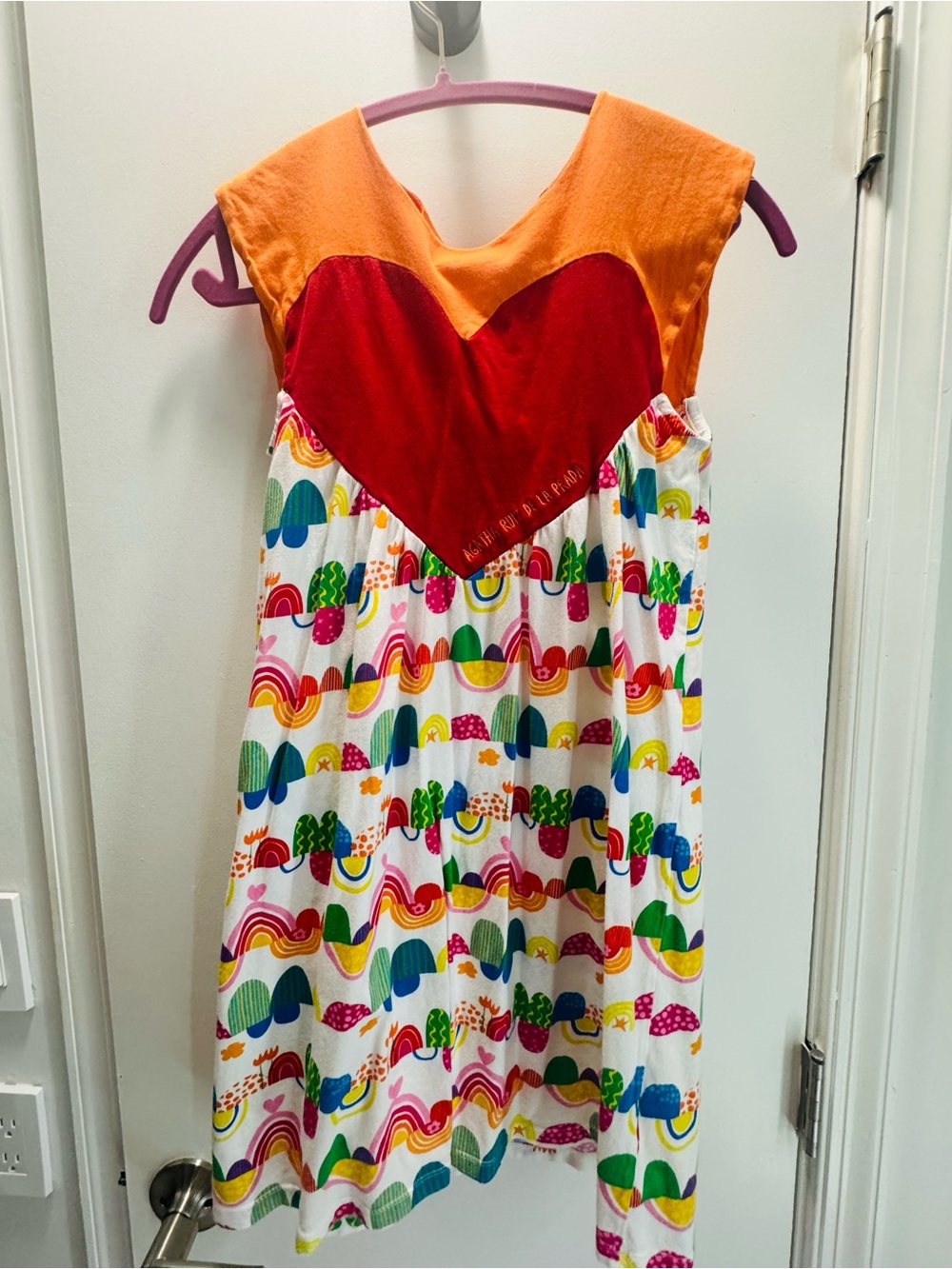 Agatha Ruiz De La Prada Orange and Red Heart Top